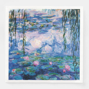 Wasser-Lilien durch Claude Monet Serviette
