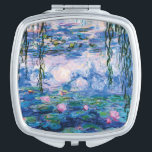 Wasser-Lilien durch Claude Monet Taschenspiegel<br><div class="desc">Wasser-Lilien durch Claude Monet.
 Besichtigen Sie bitte meinen Speicher für interessanteren Entwurf und mehr Farbeauserlesenes => zazzle.com/iwheels</div>