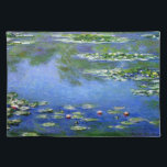 Wasser-Lilien durch Claude Monet Tischset<br><div class="desc">Wasser-Lilien durch Claude Monet. Über Claude Monet Claude Monet war am 14. November 1840 im 5. Stock von 45 Rue Laffitte, im 9. Arrondissement von Paris geboren. Im Juni 1861 verband Monet das erste Regiment der afrikanischen hellen Kavallerie in Algerien für eine siebenjährige Verpflichtung, aber, zwei Jahre später, nachdem er...</div>