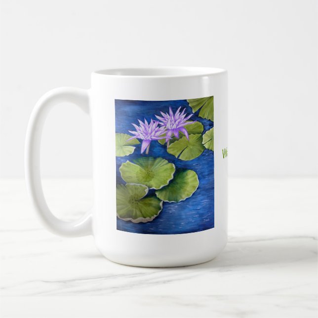 Wasser-Lilien Kaffeetasse (Links)