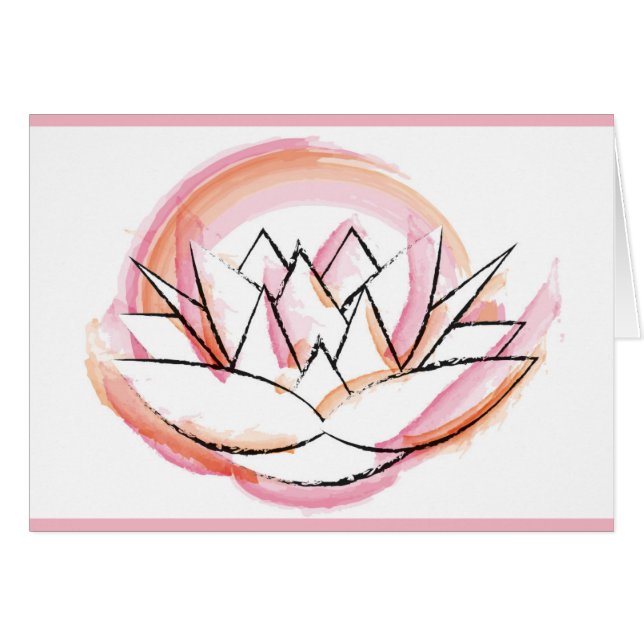 Wasser-Lilien-Karte (Vorderseite (Horizontal))