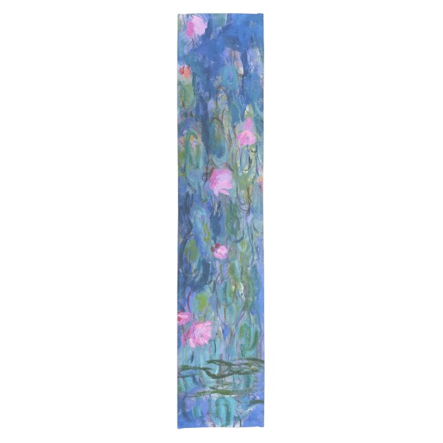Wasser-Lilien Kurzer Tischläufer (Vorderseite)