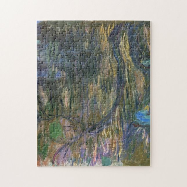 Wasser Lilien Reflections Weeping Willows Monet Puzzle (Vertikal)