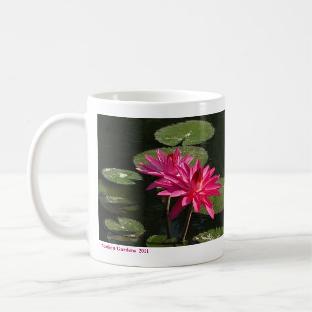 Wasser-Lilien-Tasse neuestes #4 00421 SG 2 rosa Kaffeetasse (Links)