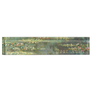 Wasser-Lilien-Teich Claude Monet Namensplakette