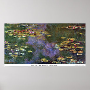 Wasser-Lilien-Teich, Giverny durch Claude Monet Poster