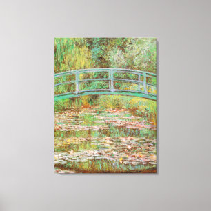 Wasser Lilien und die japanische Brücke Monet Fine Leinwanddruck