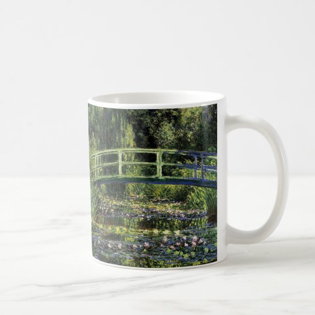 Wasser-Lilien und japanische Brücke Tasse (Rechts)