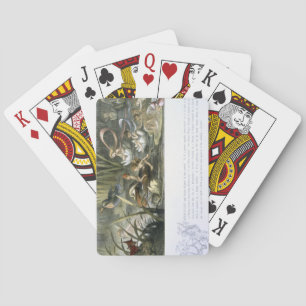 Wasser-Lilien und Wasser-Feen, Illustration von Spielkarten