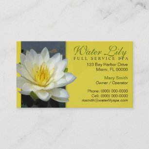 Wasser-Lilien-Visitenkarte Visitenkarte