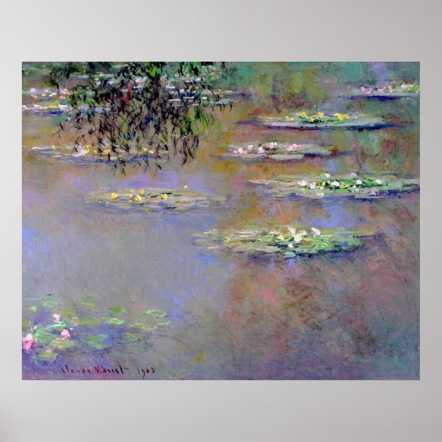 Wasser Lilies Impressionismus Poster (Vorne)