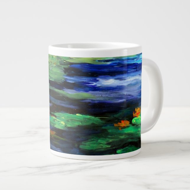 Wasser-LilieSomnolence 2010 Jumbo-Tasse (Vorderseite Rechts)