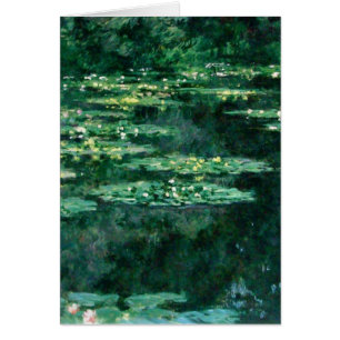 WASSER LILILIT IN GRÜNEN POND VON Claude Monet