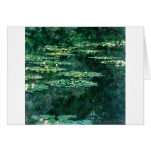 WASSER LILILIT IN GRÜNEN POND VON Claude Monet