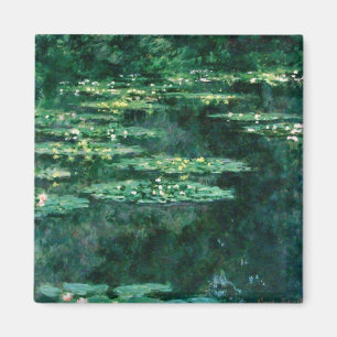 WASSER LILILIT IN GRÜNEN POND VON Claude Monet Magnet