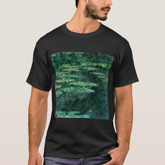 WASSER LILILIT IN GRÜNEN POND VON Claude Monet T-Shirt (Vorderseite)