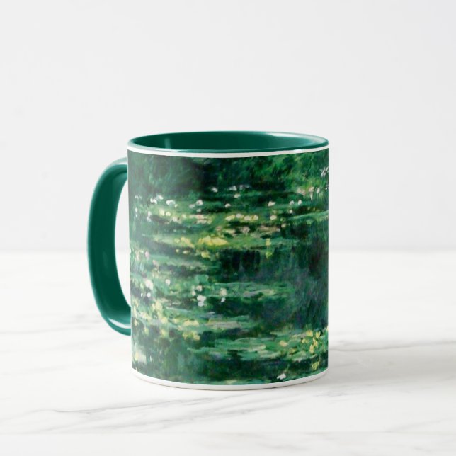 WASSER LILILIT IN GRÜNEN POND VON Claude Monet Tasse (Vorderseite Links)