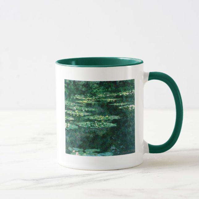 WASSER LILILIT IN GRÜNEN POND VON Claude Monet Tasse (Rechts)