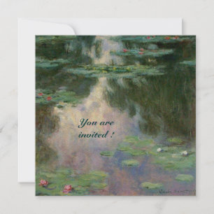 WASSER LILILIT IN PINK GREEN BLAUE REFLEKTIONEN EINLADUNG