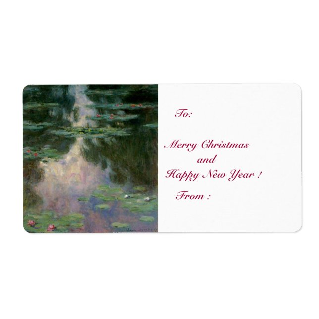 WASSER LILILIT IN PINK GREEN POND VON Claude Monet (Vorne)