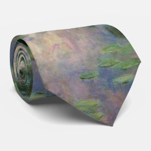 WASSER LILILIT IN PINK GREEN POND VON Claude Monet Krawatte