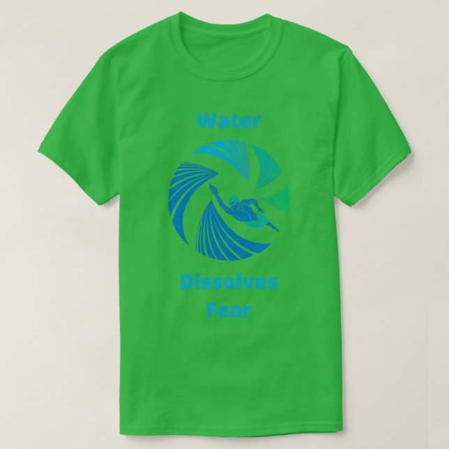 Wasser löst AngstOpen Water Schwimmer T-Shirt (Design vorne)