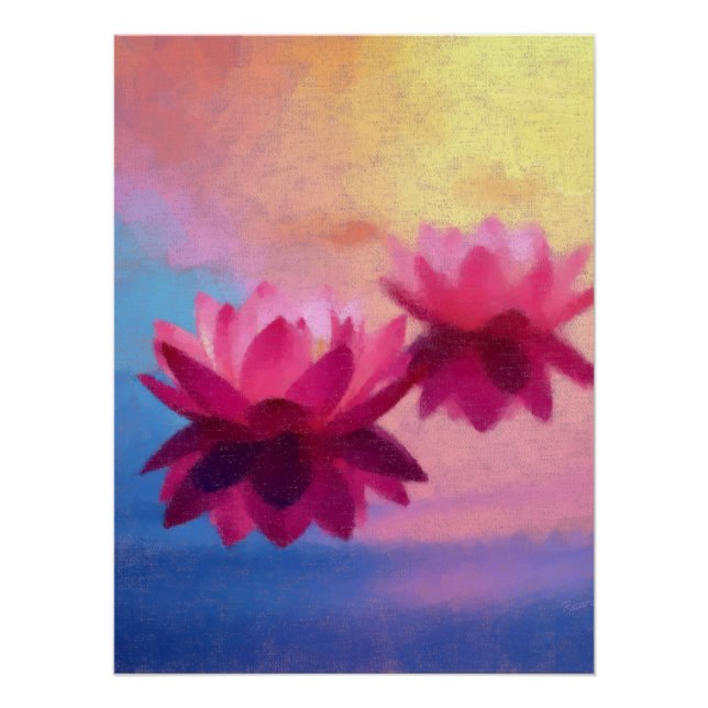 Wasser Lotus Poster (Vorderseite)