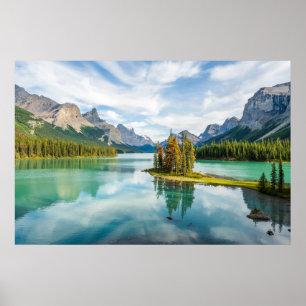 Wasser   Maligne Lake, Jasper National Park, Kanad Poster