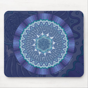 Wasser-Mandala Mousepad