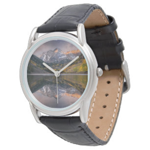 Wasser   Maroon Bells Colorado Armbanduhr