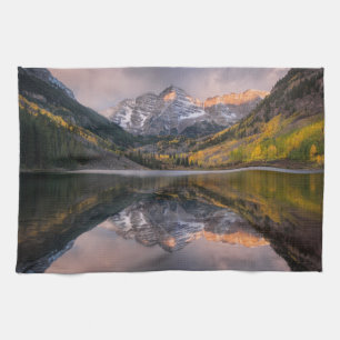 Wasser   Maroon Bells Colorado Geschirrtuch