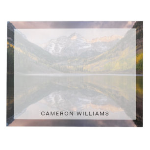 Wasser   Maroon Bells Colorado Notizblock