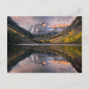 Wasser   Maroon Bells Colorado Postkarte