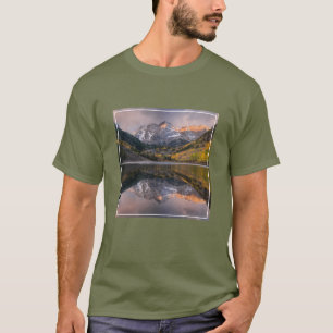Wasser   Maroon Bells Colorado T-Shirt