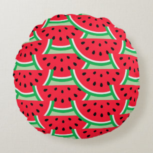 Wasser melon Wurfkissen Rundes Kissen