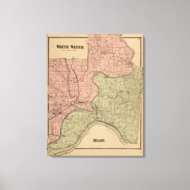 Wasser, Miami Leinwanddruck (Vorderseite)