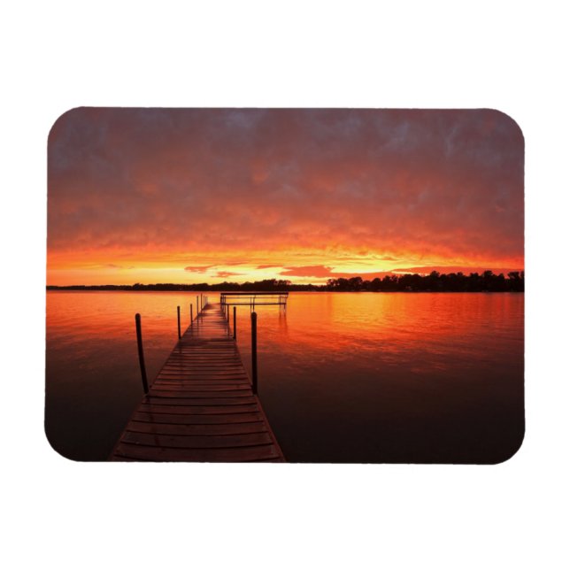 Wasser | Minnetonka-See, Minnesota Magnet (Horizontal)