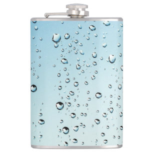 Wasser mit Blasen Flachmann