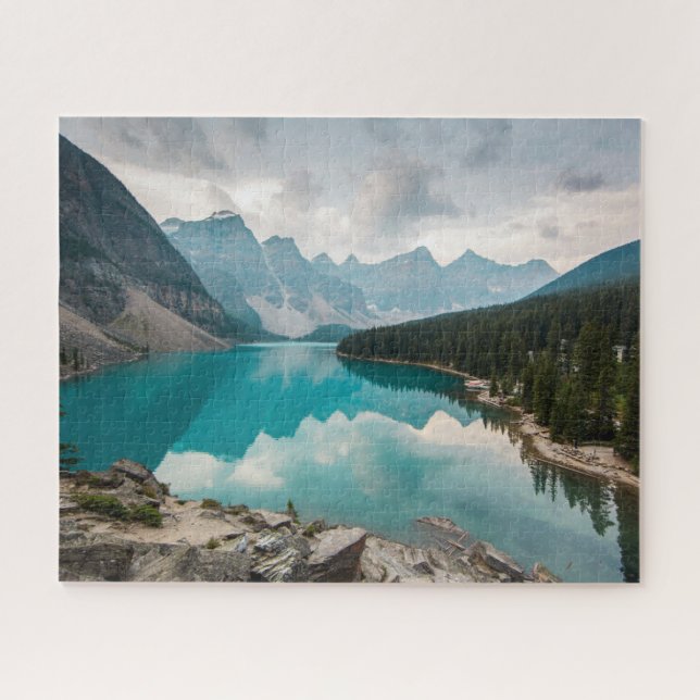 Wasser | Moraine Lake Alberta Kanada Puzzle (Horizontal)
