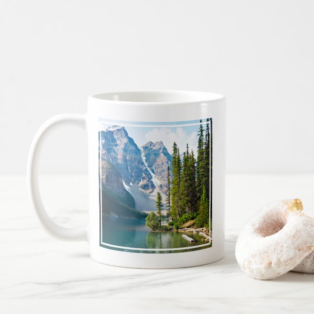 Wasser | Moraine Lake, Kanada Kaffeetasse (Mit Donut)