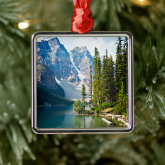 Wasser | Moraine Lake, Kanada Ornament Aus Metall