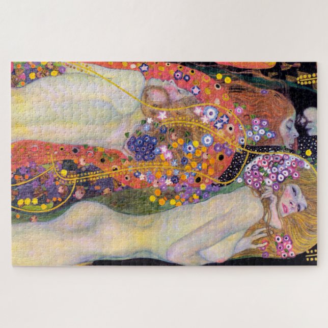 Wasser Nymphen 2 | Gustav Klimt | Puzzle (Horizontal)