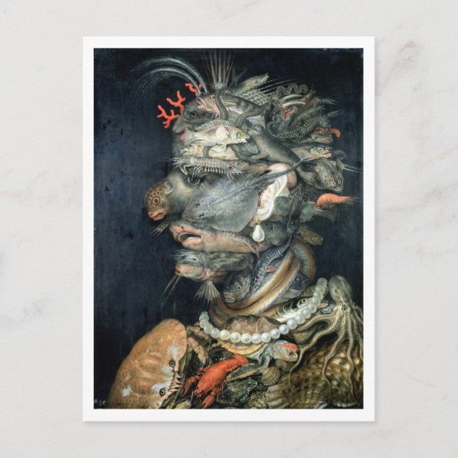 Wasser (Öl auf Leinwand), Arcimboldo, Giuseppe Postkarte (Vorderseite)