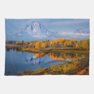 Wasser   Oxbow Bend Jackson Wyoming Geschirrtuch