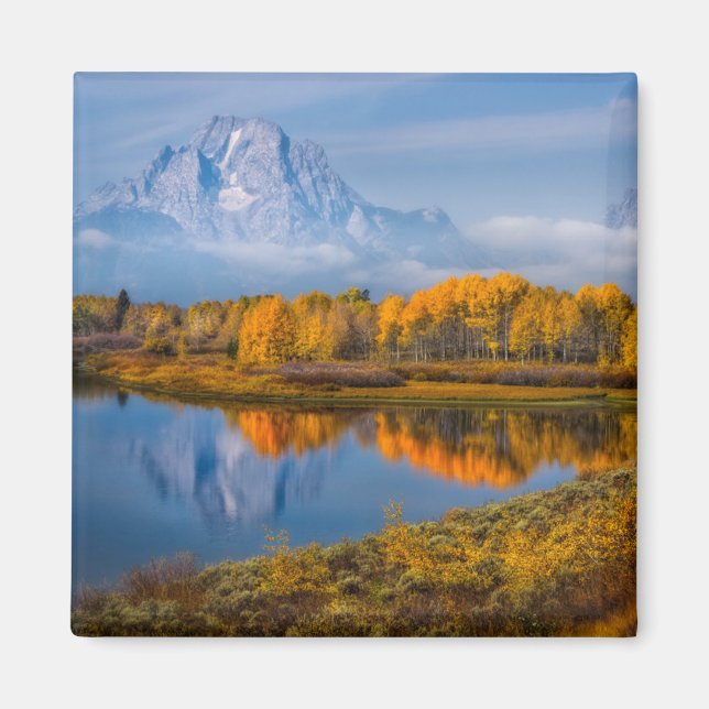 Wasser | Oxbow Bend Jackson Wyoming Magnet (Vorne)