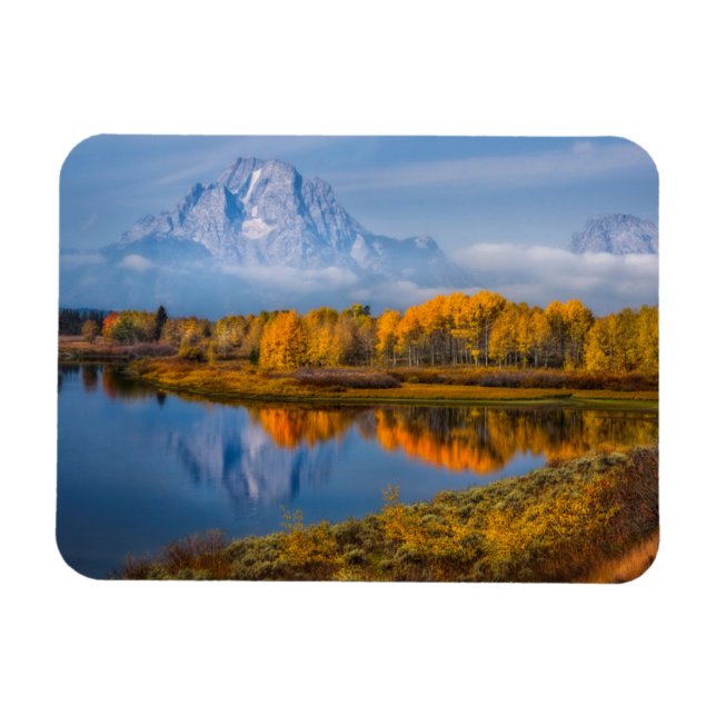 Wasser | Oxbow Bend Jackson Wyoming Magnet (Horizontal)