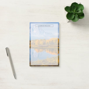 Wasser   Oxbow Bend Jackson Wyoming Post-it Klebezettel