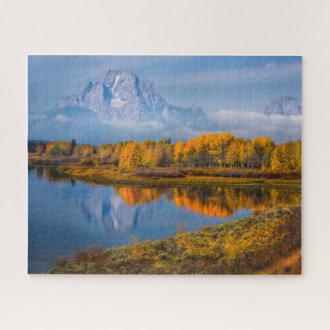 Wasser | Oxbow Bend Jackson Wyoming Puzzle (Horizontal)