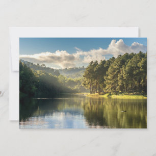 Wasser Pang Oung Lake & Pine Forest Thailand Dankeskarte