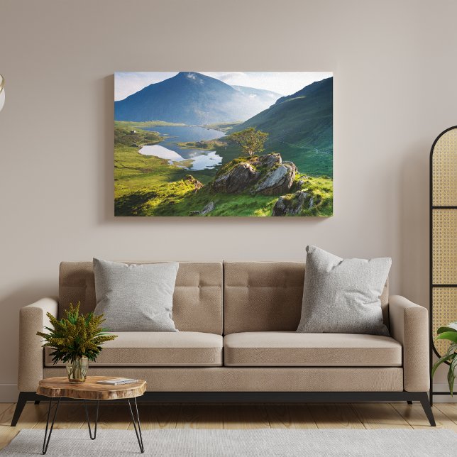 Wasser | Pen yr Ole Wen Lake Idwal Snowdonia Park Leinwanddruck (Von Creator hochgeladen)